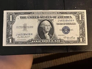 1935 E $1.00 Silver Certificate Error Note - Picture 1 of 2