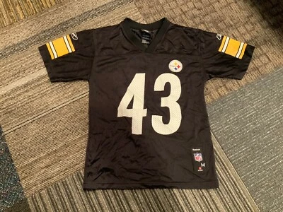 De colección Troy Polamalu #43 Pittsburgh Steelers Juvenil Mediano (10-12) Negro Foto 1 de 4