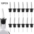 12 Pack Stainless Steel Bottle Pourers Tapered Spout Liquor Pourers 