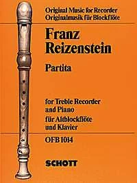 Partita treble recorder and piano Franz Reizenstein Schott Music - Image 1 of 1