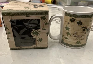 MAP OF HAWAIIAN ISLANDS MUG CUP NEW IN BOX - Picture 1 of 4