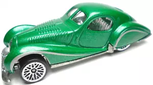 2005 HOT WHEELS TALBOT LAGO GREEN 1:64 DIECAST 3 1/4" CAR WITH SILVER STRIPES - Picture 1 of 6