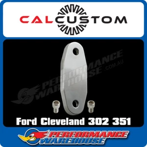 Cleveland 302 351 Fuel Pump Block Off Plate Aluminium With Bolts - Picture 1 of 3