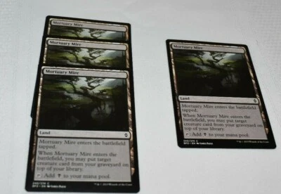 MTG card: 4x Mortuary Mire, Common Land, Battle for Zendikar - Image 1 of 2