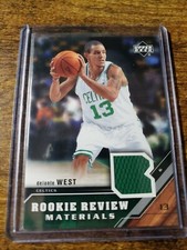 2005-06 Upper Deck Delonte West Rookie Review Materials RC Jersey #RRM-DW Boston