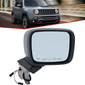 Side Door Mirror w/ Turn Signal For Jeep Renegade 2015-2024 2018 Passenger Right - Picture 1 of 14