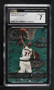 1997-98 Metal Universe Kevin Garnett #109 CGC 7 HOF - Picture 1 of 3