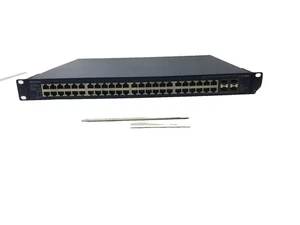 Netgear ProSafe GS748TP 48-portowy przełącznik sieciowy Smart Ethernet 4-portowy SFP przetestowany - Zdjęcie 1 z 8