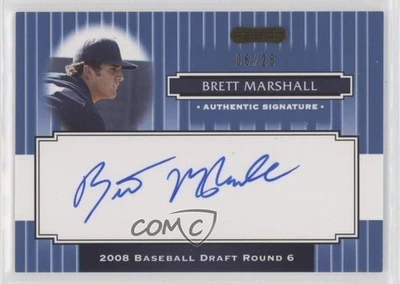 2008 Razor Signature Series Blue /25 Brett Marshall #143 Auto - Image 1 of 2