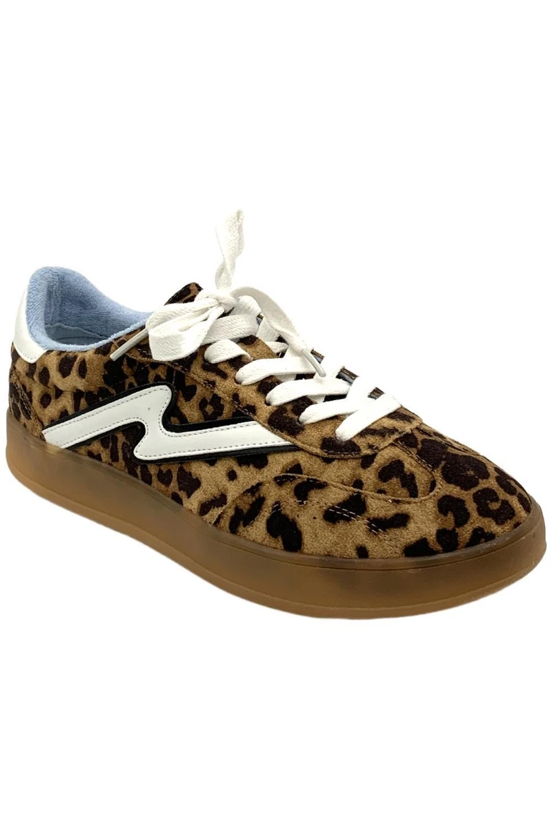Madden Girl Women's Giia Lace-Up Low-Top Sneakers Leopard | eBay