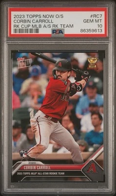 🔥 2023 Topps Now #RC7 CORBIN CARROLL RC All-Star Rookie Cup PSA 10 Diamondbacks - Image 1 of 2
