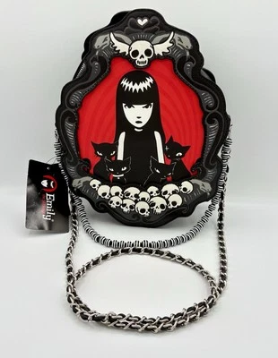 Emily The Strange Cameo Crossbody Bag Black Cat Whimsigoth Punk New with Tags - Image 1 of 4