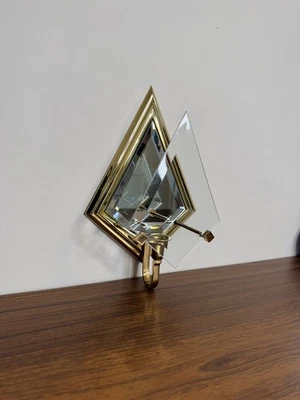 Aplique de pared con candelabro infinito espejado de latón Partylite Foto 1 de 4