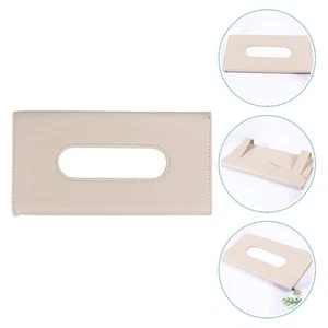 Caja de pañuelos de coche 2 piezas suministro de vehículo soporte de papel de seda para - Imagen 1 de 12