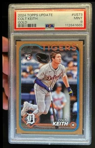 2024 Topps Update Colt Keith RC Gold Rookie #165/2024 Tigers PSA 9 - Picture 1 of 2