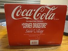 The Original Snow Village Dept.56 Coca Cola Corner Drugstore 1995