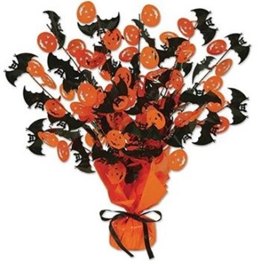 Centro de mesa Halloween Murciélago y Calabaza Brillo 'N Burst 15" Lámina Decoración Halloween Foto 1 de 1