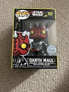 DARTH MAUL STAR WARS RETRO SPECIAL EDITION FUNKO POP 707 NEW - Picture 1 of 5