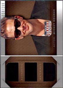 Mickey Rourke Card 2015 Americana Triple Materials #26 