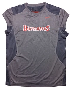 NIKE Tampa Bay Buccaneers Performance Tank Shirt Gray Large L - Picture 1 of 8