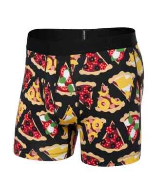 Calzoncillo boxer de algodón refrescante SAXX 5" mediano para hombre nuevo con etiquetas bolsa de estadio Pizza Foto 1 de 4