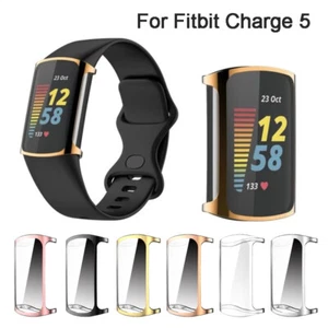 Schutzhülle für Fitbit Charge 6 / 5 TPU Cover Case 360°Bumper Screen Protector - Picture 1 of 18