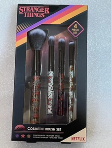 Netflix Stranger Things 4pc Makeup Brush Set New - Picture 1 of 6