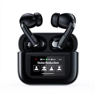 TWS Smart LCD Touch Screen Bluetooth Headset ANC Wireless Headphones Earbuds US - Picture 1 of 11