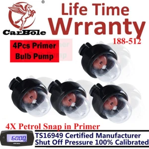 4 Snap In Primer Bulb Pump Bulbs For Homeliter STHIL Ryobi ECHO McCulloch Poulan - Picture 1 of 12