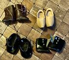 Four Pair Doll Shoes Assorted Sizes And Colors