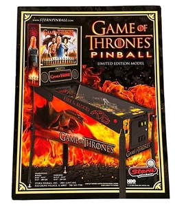 Game of Thrones Flyer Neu NOS PROMO Stern Flipper Maschine LE Art Dragon Arcade - Bild 1 von 2