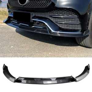 For Benz GLE W167 GLE53 2020-2022 Carbon Fiber Front Bumper Lip Spoiler Splitter - Picture 1 of 12