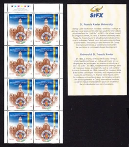 UNIVERSITY ST.FRANCIS XAVIER, NS - CANADA 2003 #1975a MNH PANE fr BOOKLET BK269 - Picture 1 of 1