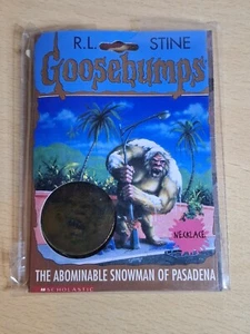 Goosebumps 3D Hologram Necklace Abominal Snowman Of Pasadena Rare 1990s Pendant - Picture 1 of 2