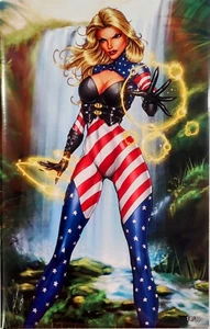 !RARE! Patriotika #1 SHOWTIME JAMIE TYNDALL / ZAMBALA COVER 14/30 2020 ONLY 30 - Bild 1 von 4