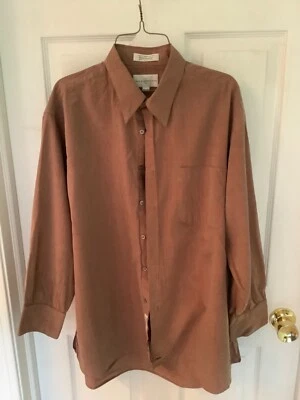 CAMISA DE VESTIR PARA HOMBRE JOHN W NORDSTROM 100% ALGODÓN SALMÓN 16 1/2 32 Foto 1 de 4