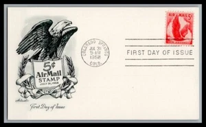 US FDC # C50 5c Eagle  Artmaster post card 1958, 9p632 - Picture 1 of 1