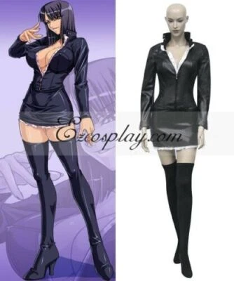 Water 7 Nico Robin Black Faux Leather Outfit Halloween Cosplay Costume / - Image 1 of 4