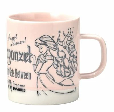 Taza Sango Toki Disney Antigua Princesa Rapunzel 340 ml 3263-13 HECHA EN JAPÓN Foto 1 de 2