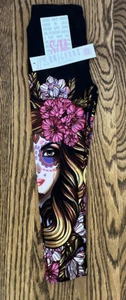 NWT LulaRoe Halloween Skull Lady Day Of Dead Kids leggings L/XL Large X-large - Picture 1 of 6