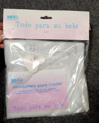 Malla suave para cochecito MRG se adapta a la mayoría de los cochecitos para correr 100 % poliéster Foto 1 de 4