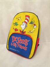 DR. SEUSS AND HIS FRIENDS SMALL BACKPACK - NEW IN ORIGINAL PACKAGING - 13 INCHES