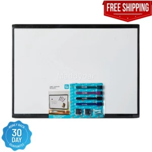 Pen+Gear Magnetic Dry Erase Board Black 17" X 23" - Picture 1 of 6