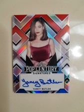 Yancy Butler /10 Prism Red White And Blue Autograph Card 2022 Leaf Pop Century
