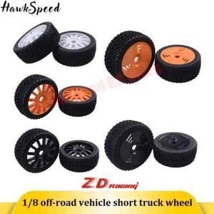ZD Racing Accessories 1/8 Off Road Short Trucks Car Wheels Tires For RC Car - Picture 1 of 25