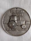 Vintage 1980 John Deere 2 Million Tractors Medallion Waterloo