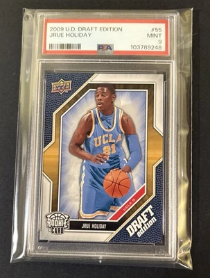 Jrue Holiday 2009 U.D. Edición Draft #55 ROOKIE PSA 9 Celtics RC NBA! Bajo POP 12 Foto 1 de 2