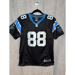 Nike On Field Greg Olsen Carolina Panthers Jersey Youth Large Black #88 - Picture 1 of 6