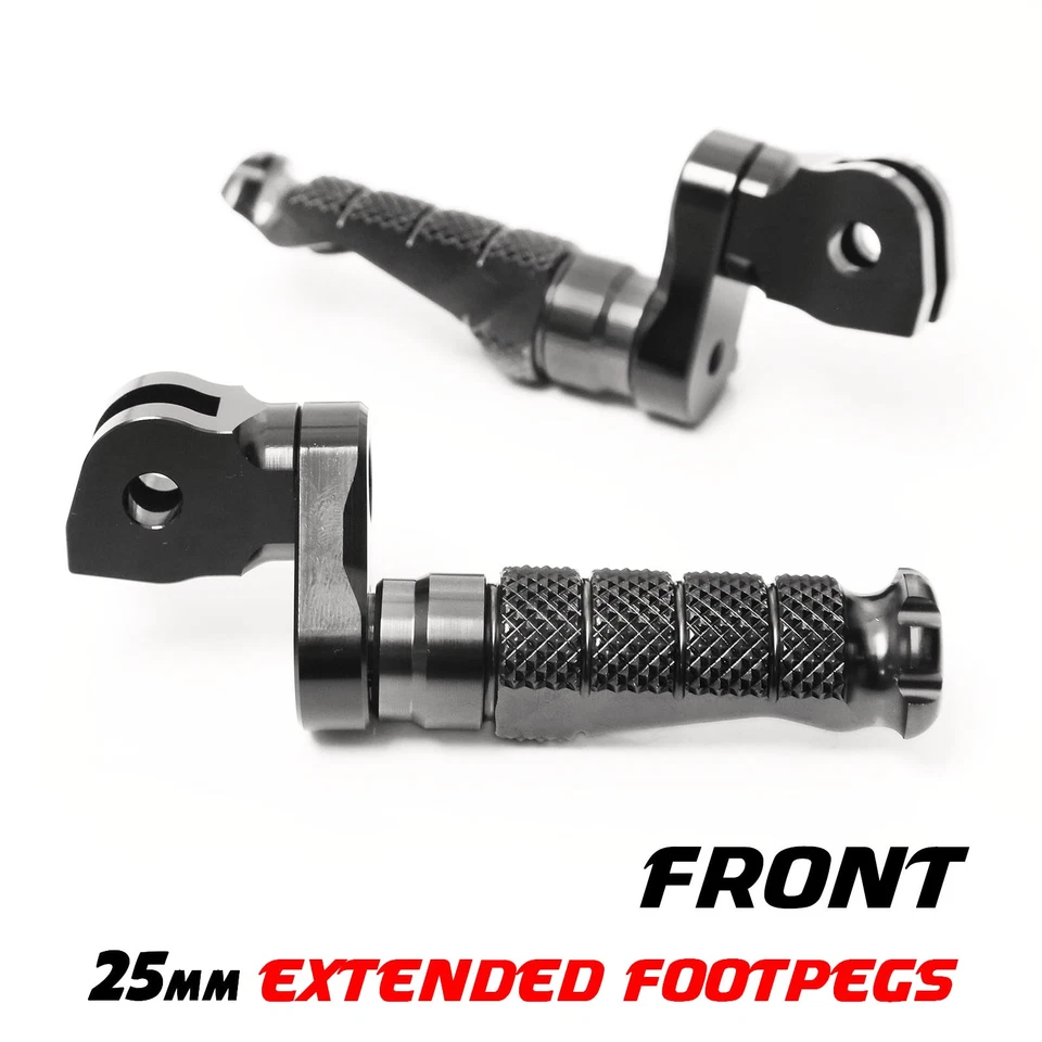 Clavijas delanteras Riser R-FIGHT negras 25 mm para Suzuki GSX1250FA 10-17 16 15 14 13 Foto 1 de 4