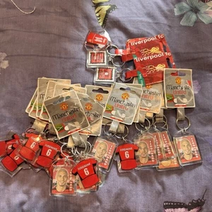 Vintage Football Keyrings Manchester United-Arsenal-Liverpool Ideal Resale x21 - Picture 1 of 5
